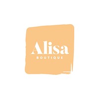Alisa boutique logo branding vector