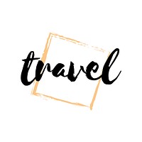 Travel typography or logo vector