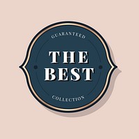 Guaranteed the best collection badge vector
