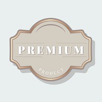 Vintage premium product badge vector