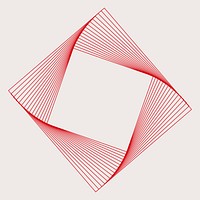 Abstract square geometric element vector