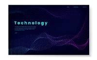 Data visualization particle dynamic wave pattern vector