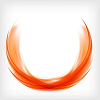Abstract logo design in orange