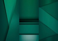 Set of abstract background designs in emerald green