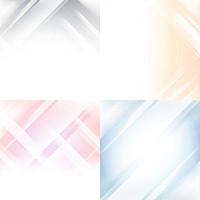 Colorful gradient abstract background set
