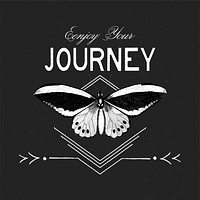 Enjoy your journey logo design vector