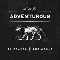 Adventurous travel logo design vector