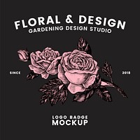 Gardening and floral logo design vector