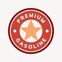 Gas station logo business template for retro branding design vector