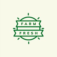 Farm fresh emblem badge illustration