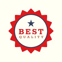 Quality logo editable badge sticker design with best quality text psd