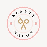 Beauty salon logo template, modern creative design vector