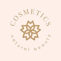 Beauty cosmetic logo, modern creative design vector