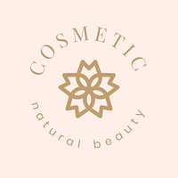 Beauty cosmetic logo, modern creative design psd