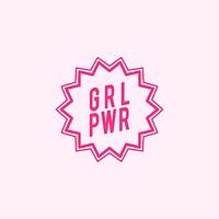 GRL PWR emblem badge illustration