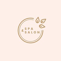 Spa and salon logo vector
