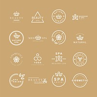 Collection of beauty and spa logos