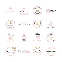 Collection of beauty and spa logos