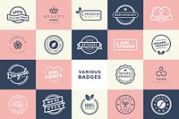 Collection of logo and badge vectors