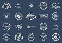 Collection of logo and badge vectors