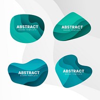 Abstract badge design vector set