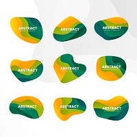 Abstract badge design vector set