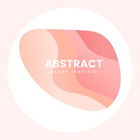 Colorful abstract badge logo design
