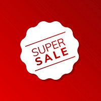 Super sale badge vector