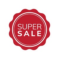 Super sale promotion badge vector