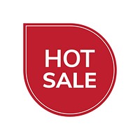 Hot sale promotion tag badge vector