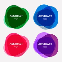 Set of abstract badge designs