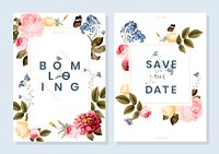 Save the date wedding invitation