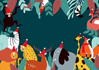 Animals theme template vector illustration