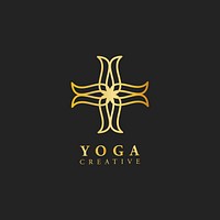 Yoga creative design logo vector