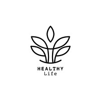 Healthy life design logo vector