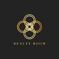 Beauty room branding logo illustration