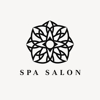 Beauty spa logo template, modern creative design psd