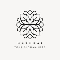 Modern wellness business logo, beautiful creative design vector