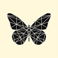 Linear illustration of a butterfly