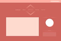 Web design for portfolio layout vector
