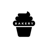 Cupcake bakery icon design vector