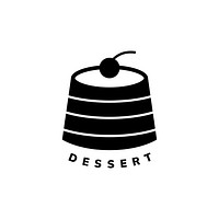 Dessert cafe icon graphic vector