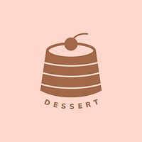 Dessert cafe icon graphic vector