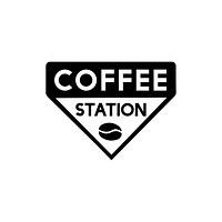 Logo of a coffee station vector