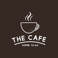 The cafe coffee cup vector
