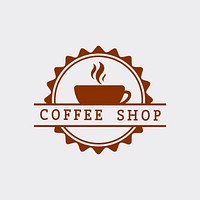 Retro coffee shop logo vector