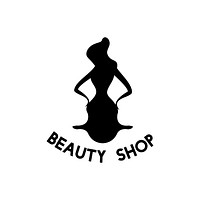 Women's beauty shop logo vector