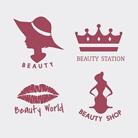 Set of beauty salon icon vectors