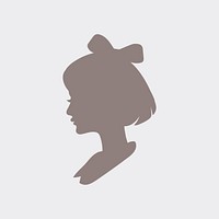 Women&#39;s beauty profile icon vector