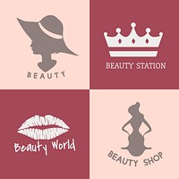 Set of beauty salon icon vectors